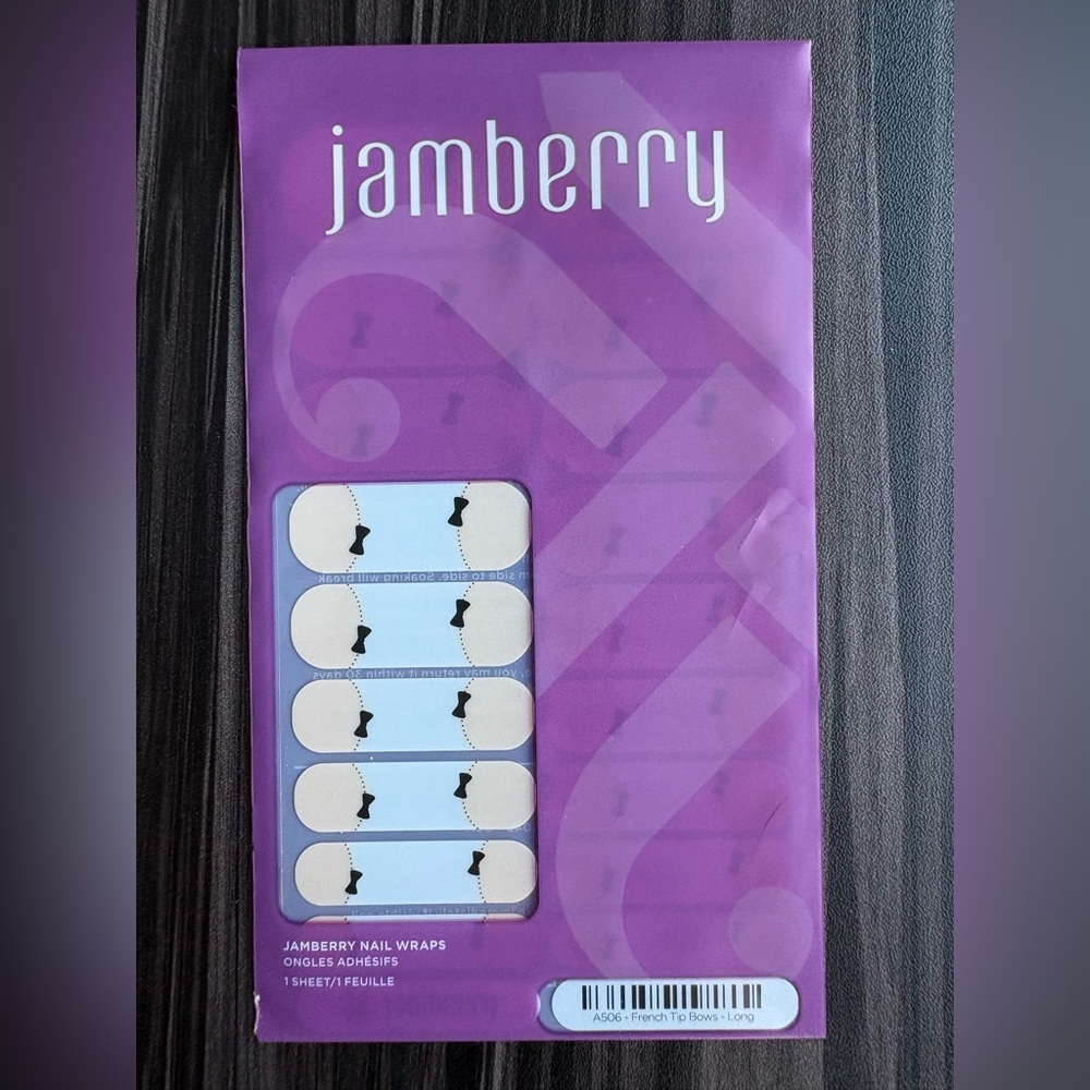 Jamberry Nail Wraps - French Tip Bows Long
